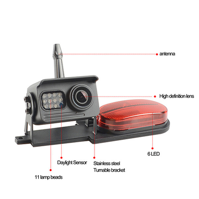كاميرا احتياطية لاسلكية للرؤية الليلية RV 5 بوصة وشاشة LCD ملونة بمسافات 33 قدم